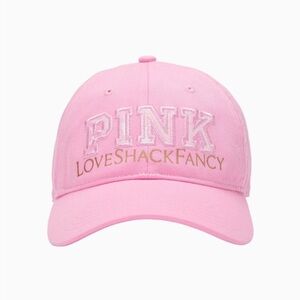 NWT LoveShackFancy VS Pink Baseball Hat Limited Edition